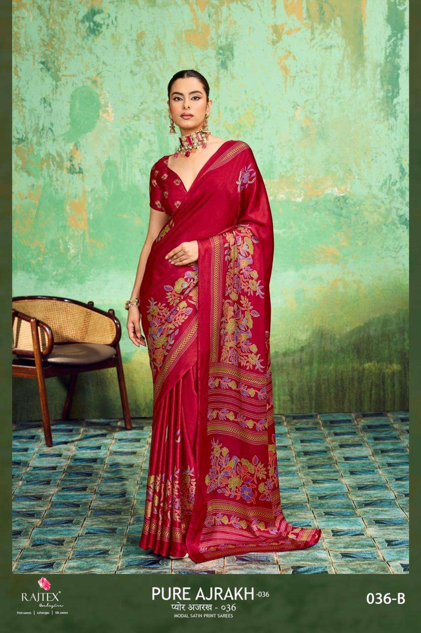 Rajtex Ajrakh Vol 36 Modal Satin Printed Saree
