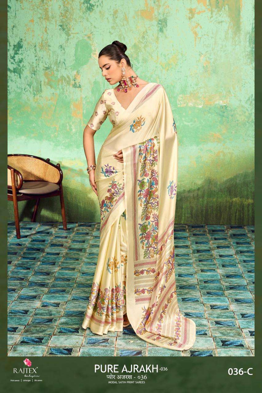 Rajtex Ajrakh Vol 36 Modal Satin Printed Saree