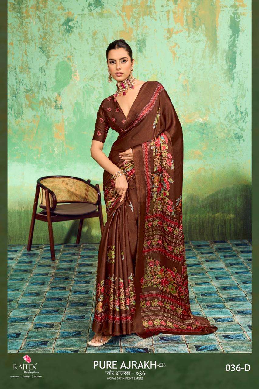 Rajtex Ajrakh Vol 36 Modal Satin Printed Saree