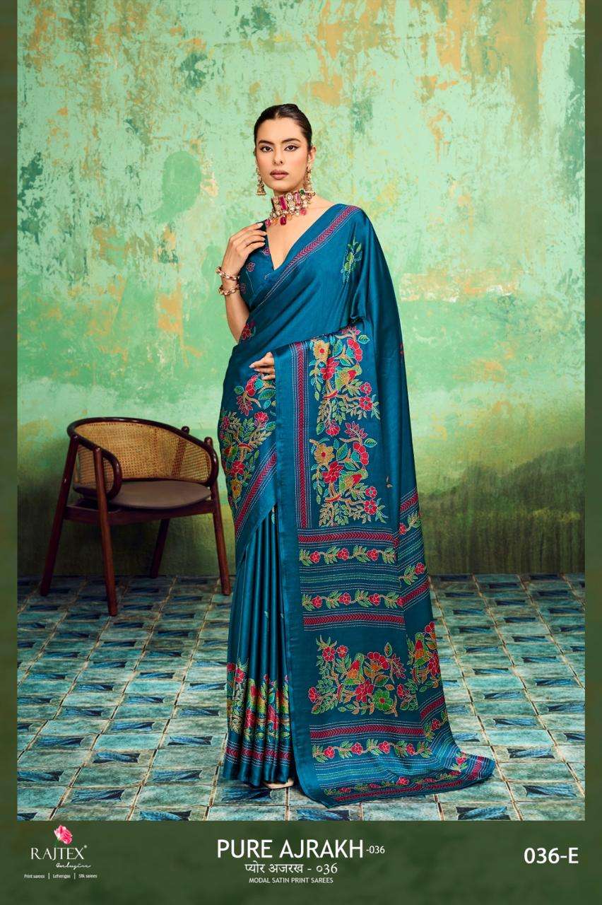 Rajtex Ajrakh Vol 36 Modal Satin Printed Saree