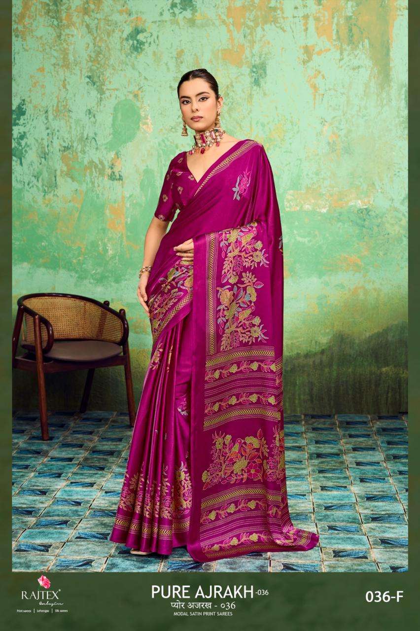 Rajtex Ajrakh Vol 36 Modal Satin Printed Saree