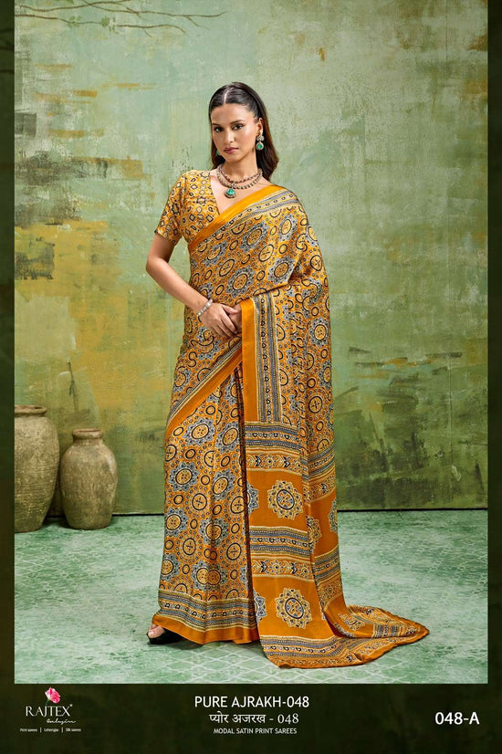 Rajtex Ajrakh Vol-48 Modal Satin Saree