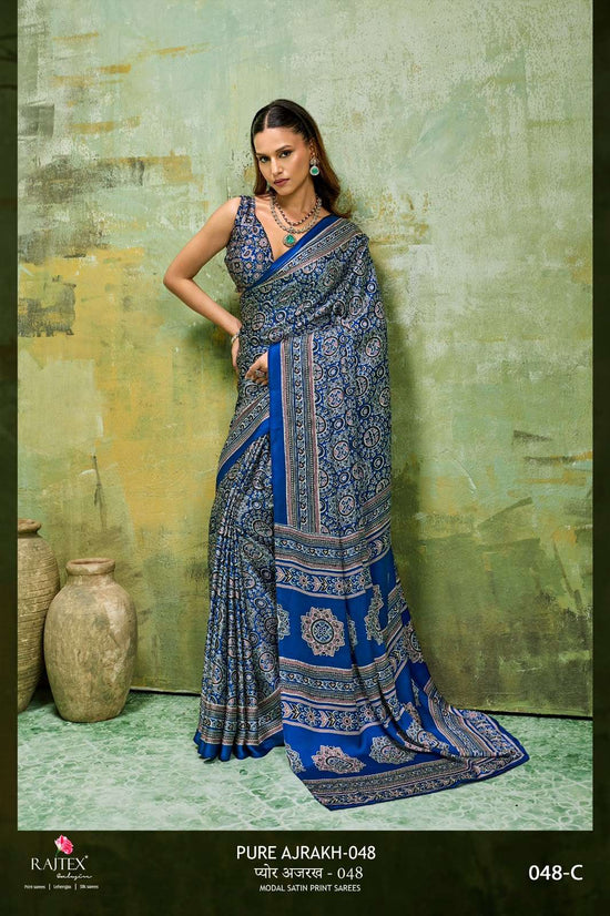 Rajtex Ajrakh Vol-48 Modal Satin Saree