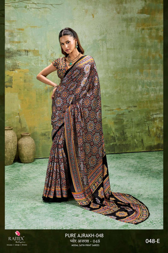 Rajtex Ajrakh Vol-48 Modal Satin Saree