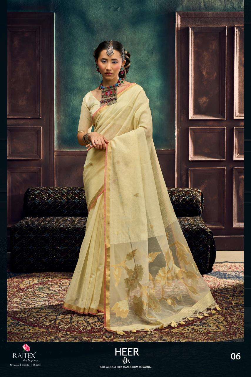 RAJTEX HEER Munga Silk Printed Premium Saree - Amrah Wholesale