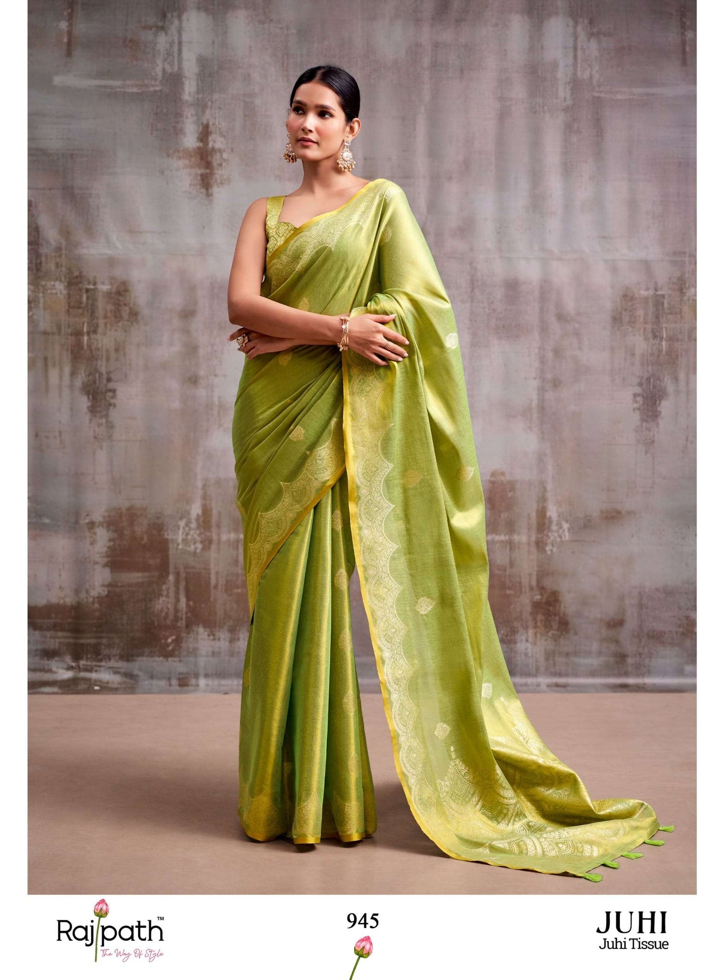 Rajtex Juhi Tissue Silk Printed Premium Saree