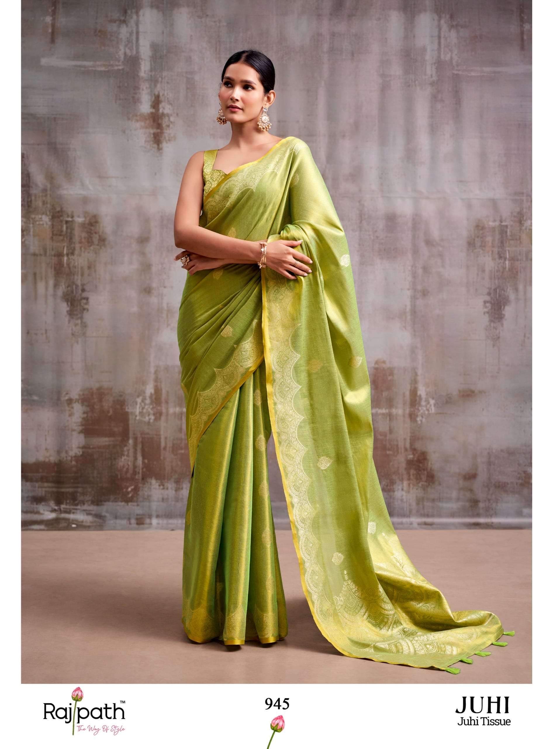 Rajtex Juhi Tissue Silk Printed Premium Saree