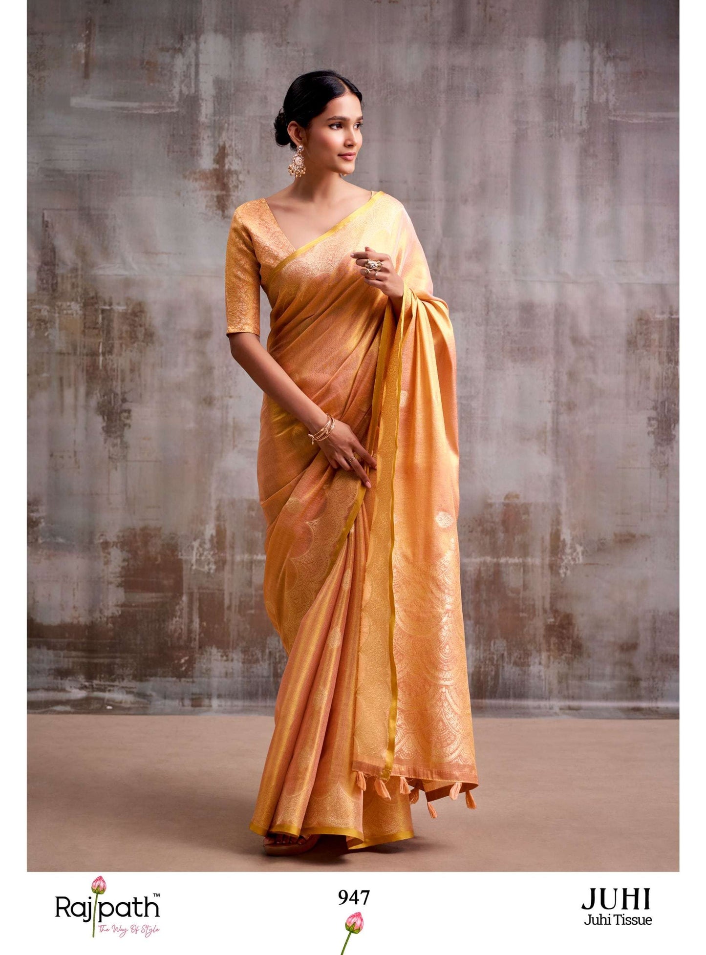 Rajtex Juhi Tissue Silk Printed Premium Saree