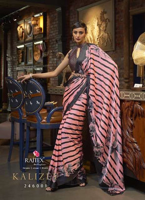 RAJTEX KALIZEY Crepe Silk Printed Saree
