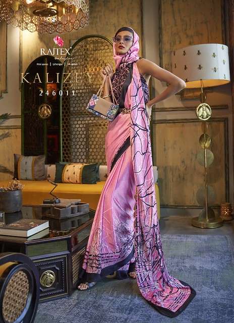 RAJTEX KALIZEY Crepe Silk Printed Saree