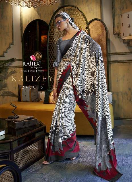 RAJTEX KALIZEY Crepe Silk Printed Saree