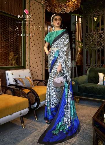 RAJTEX KALIZEY Crepe Silk Printed Saree