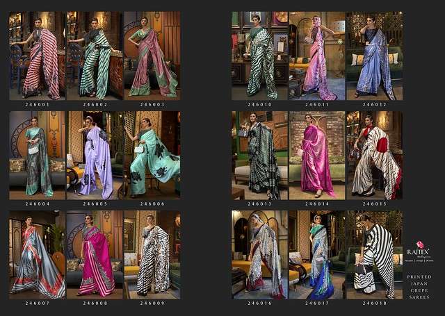 RAJTEX KALIZEY Crepe Silk Printed Saree