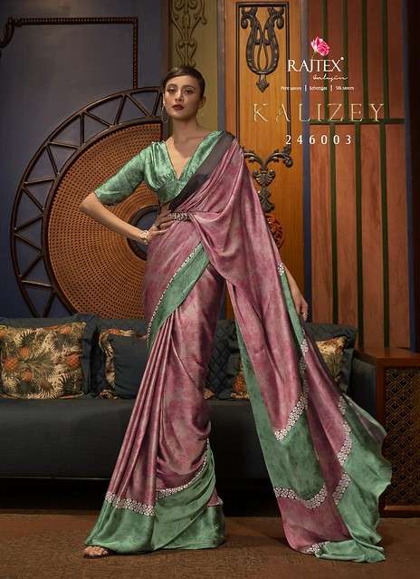 RAJTEX KALIZEY Crepe Silk Printed Saree
