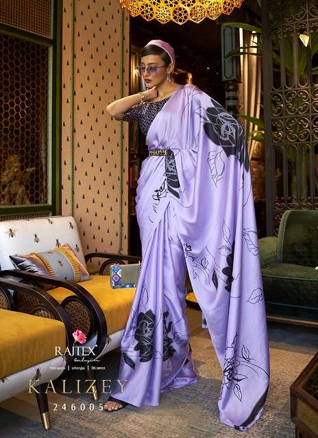 RAJTEX KALIZEY Crepe Silk Printed Saree