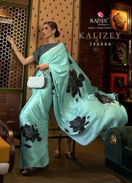 RAJTEX KALIZEY Crepe Silk Printed Saree