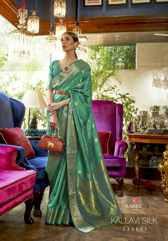 Rajtex Kallavi Silk Handloom Weaving Saree