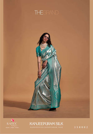 RAJTEX KANJEEPURAM Silk Printed Festive Wear Saree