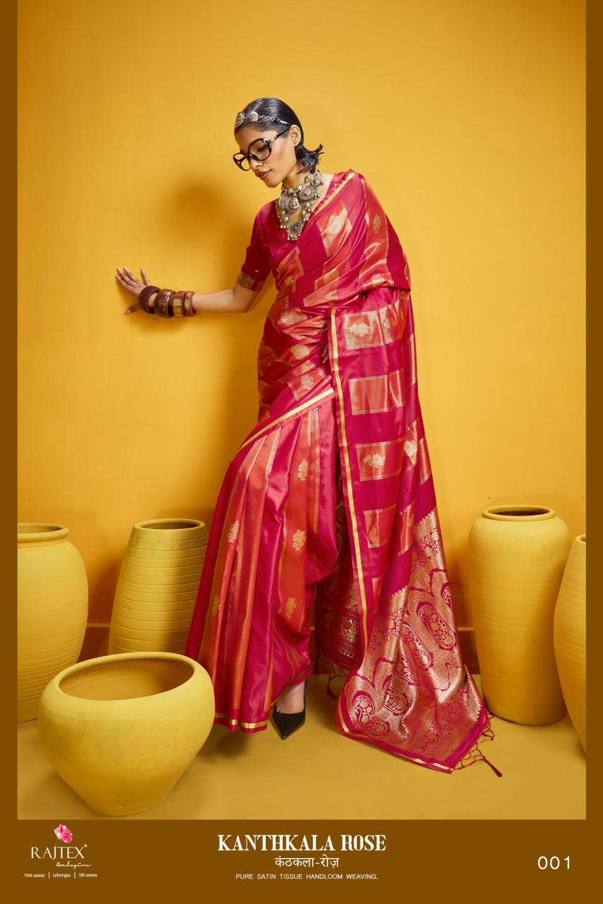 Rajtex Kanthkala Rose Saree Wholesale Catalogue