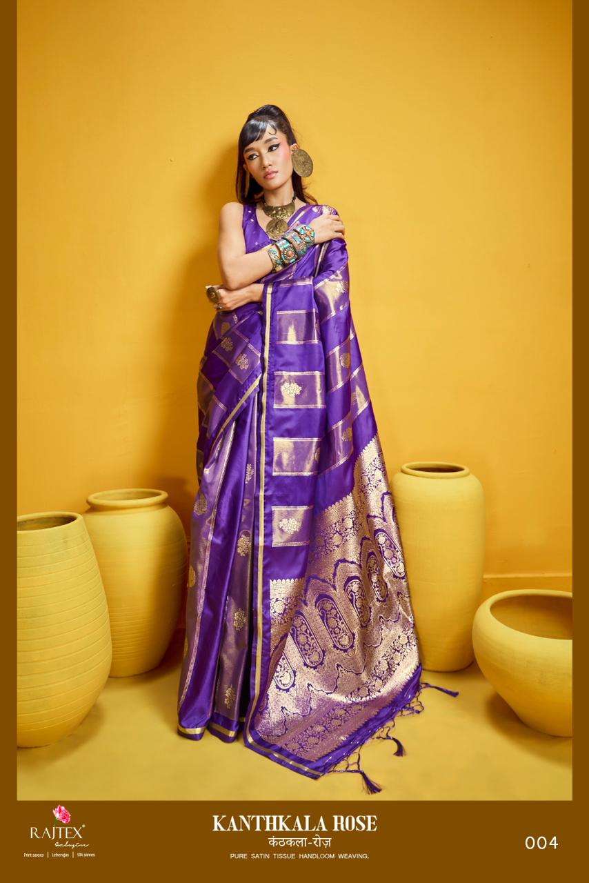 Rajtex Kanthkala Rose Saree Wholesale Catalogue