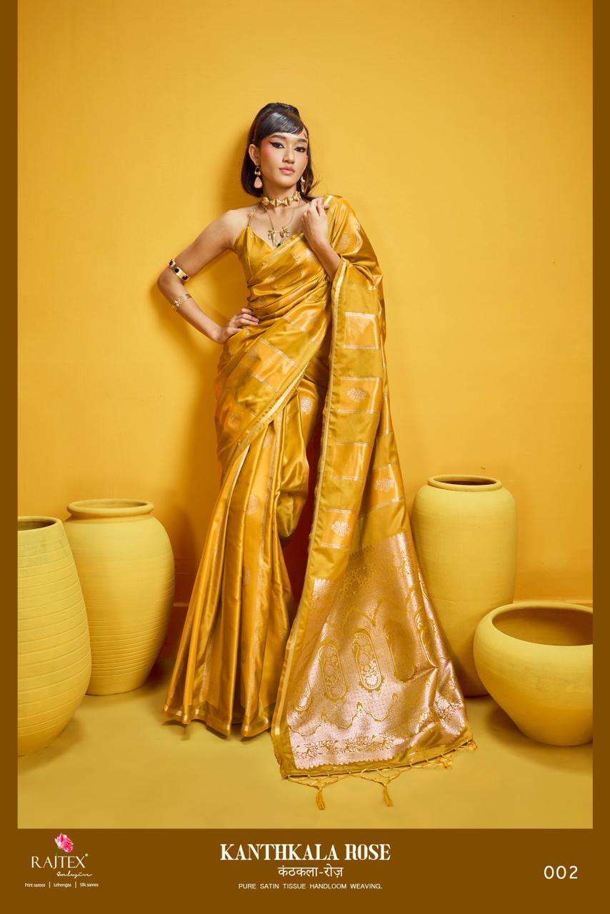 Rajtex Kanthkala Rose Saree Wholesale Catalogue