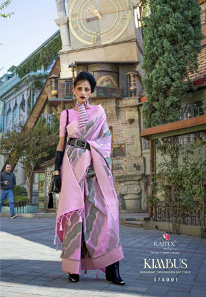 RAJTEX KIMBUS Silk Handloom Weaving Festive Wear Saree