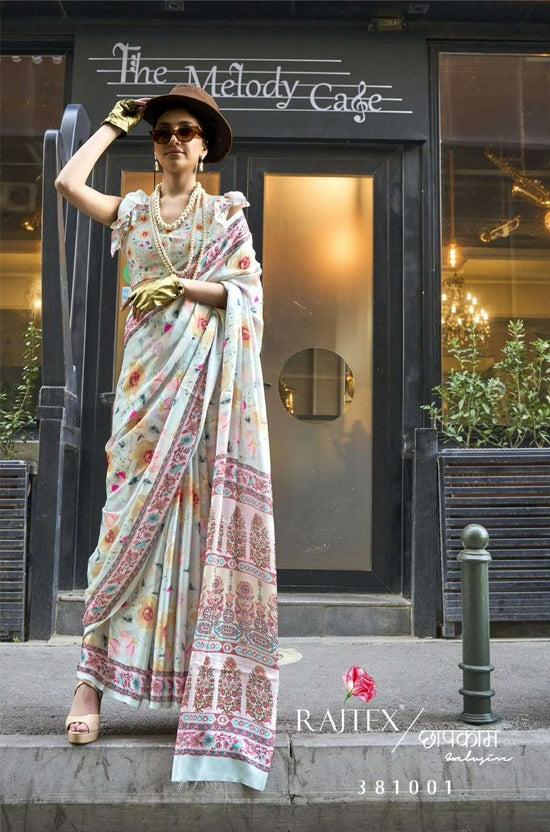 RAJTEX KOLUMBUS - 178 Satin Georgette Printed Saree