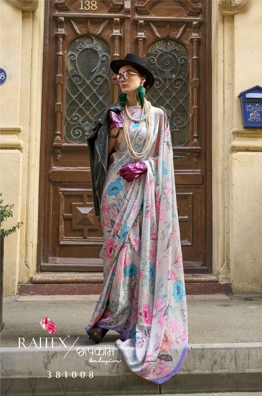 RAJTEX KOLUMBUS - 178 Satin Georgette Printed Saree