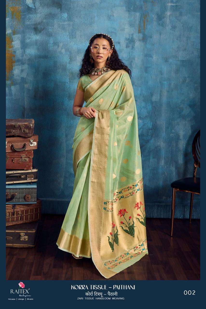 Rajtex Korra Tissue Paithani