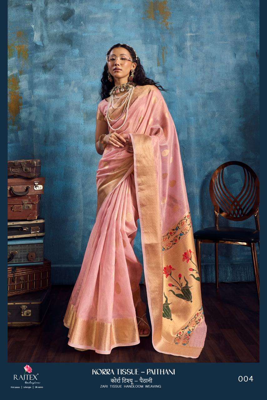 Rajtex Korra Tissue Paithani