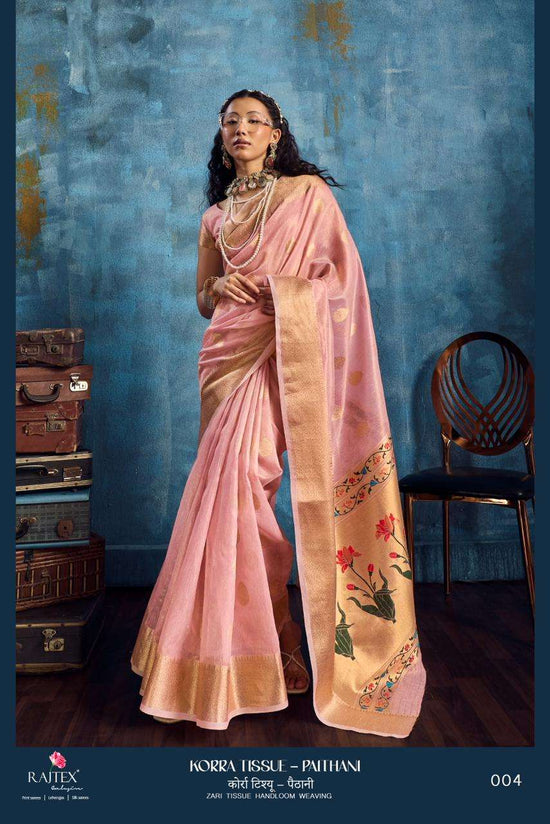 Rajtex Korra Tissue Paithani