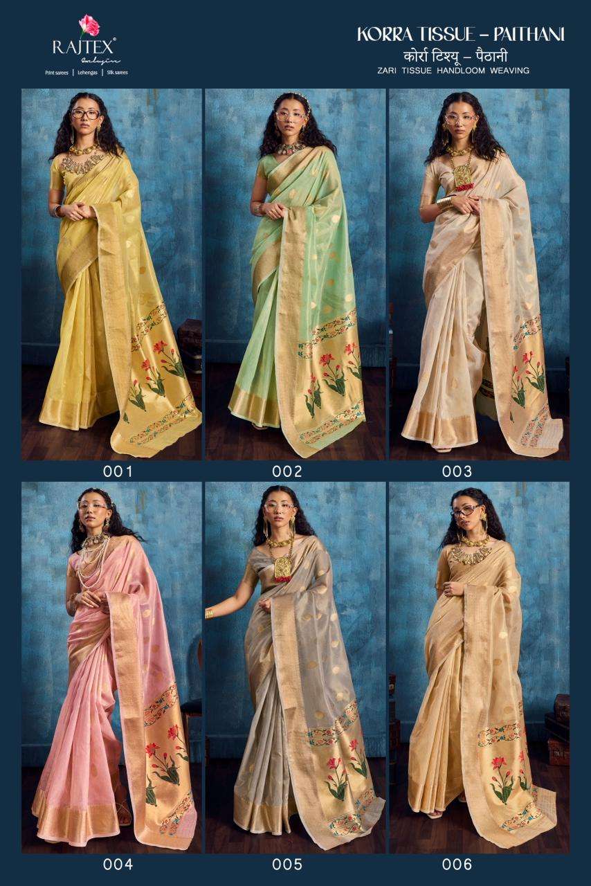 Rajtex Korra Tissue Paithani