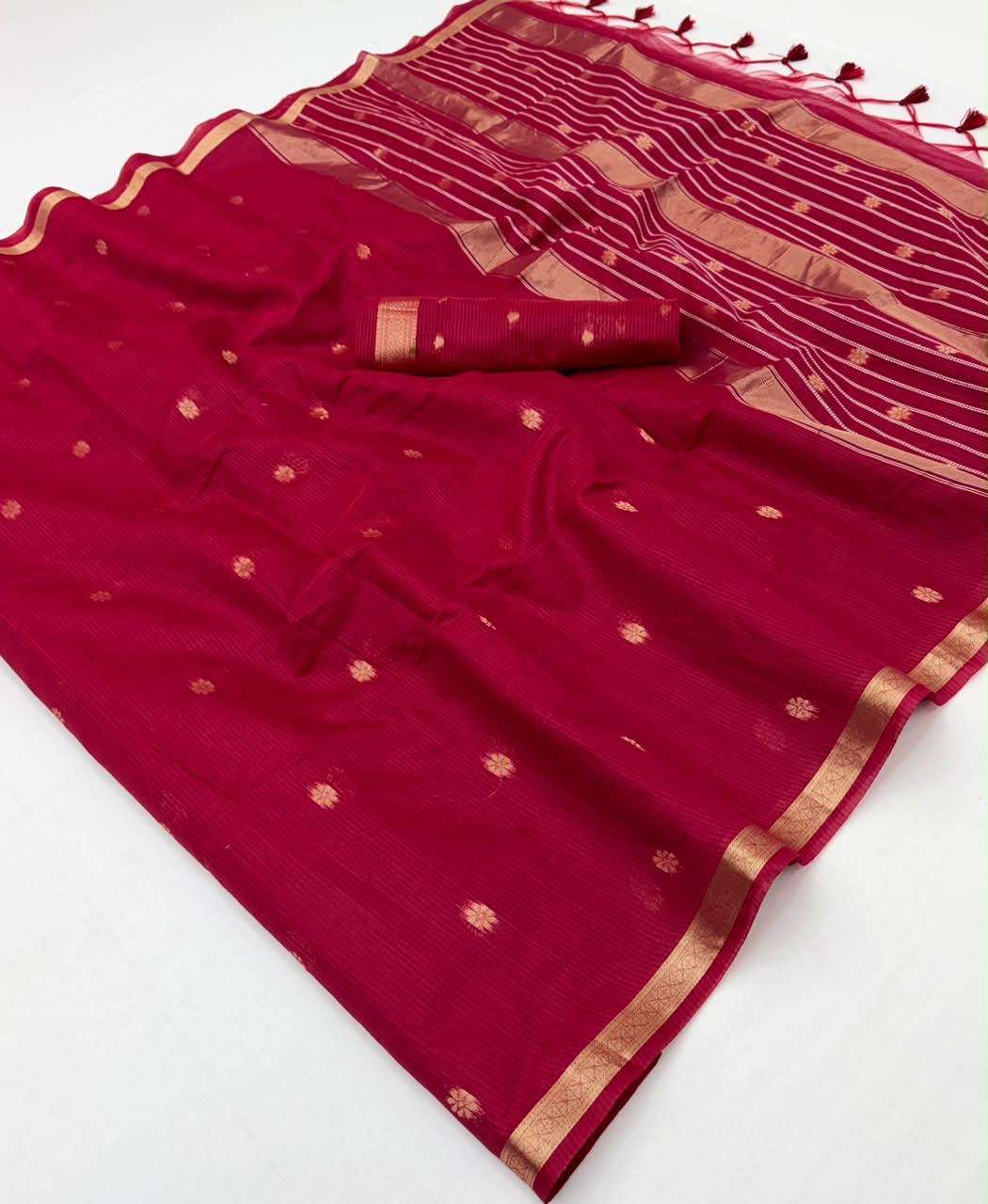 RAJTEX PINCODE Handloom Weaving Silk Printed Saree