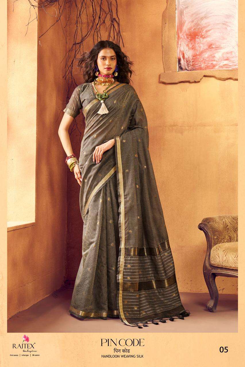 RAJTEX PINCODE Handloom Weaving Silk Printed Saree