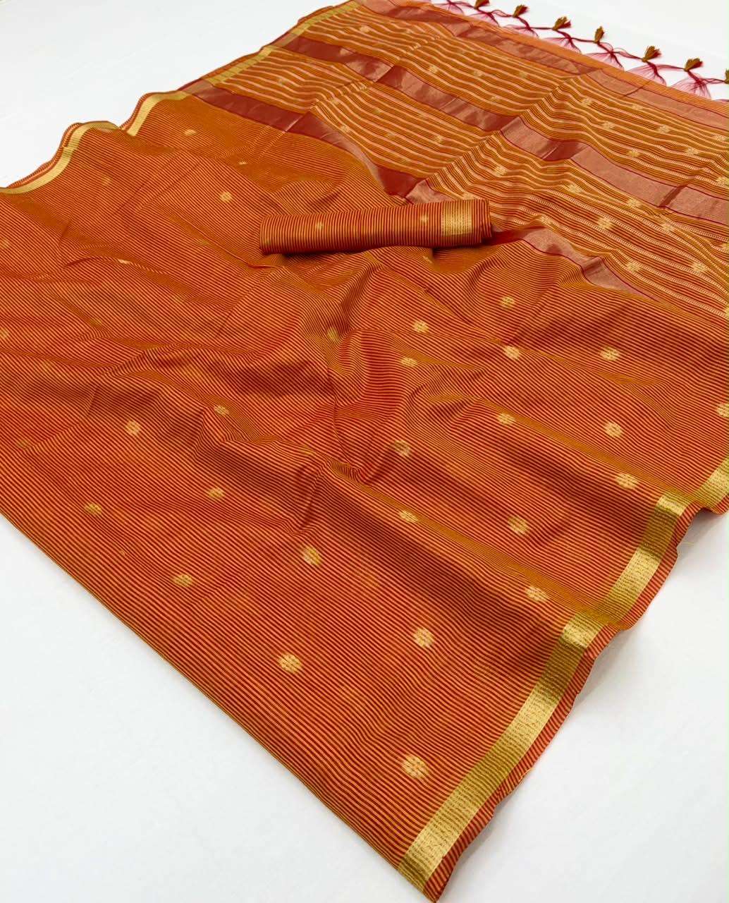 RAJTEX PINCODE Handloom Weaving Silk Printed Saree