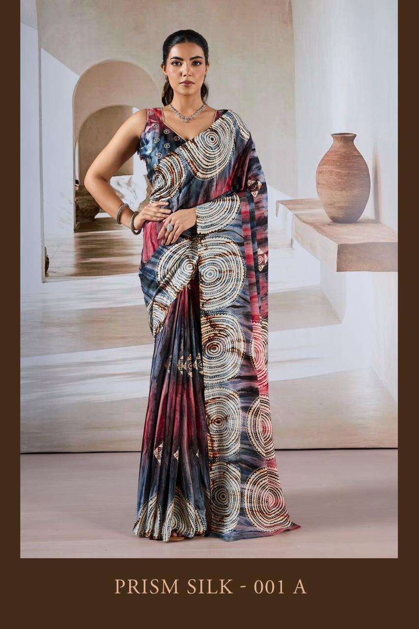 RAJTEX PRISM SILK Modal Satin Sarees