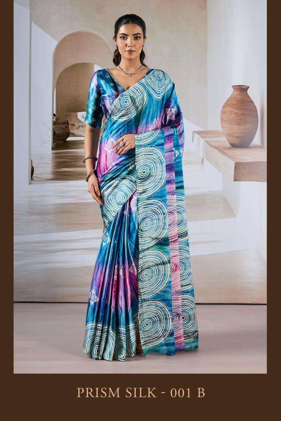 RAJTEX PRISM SILK Modal Satin Sarees
