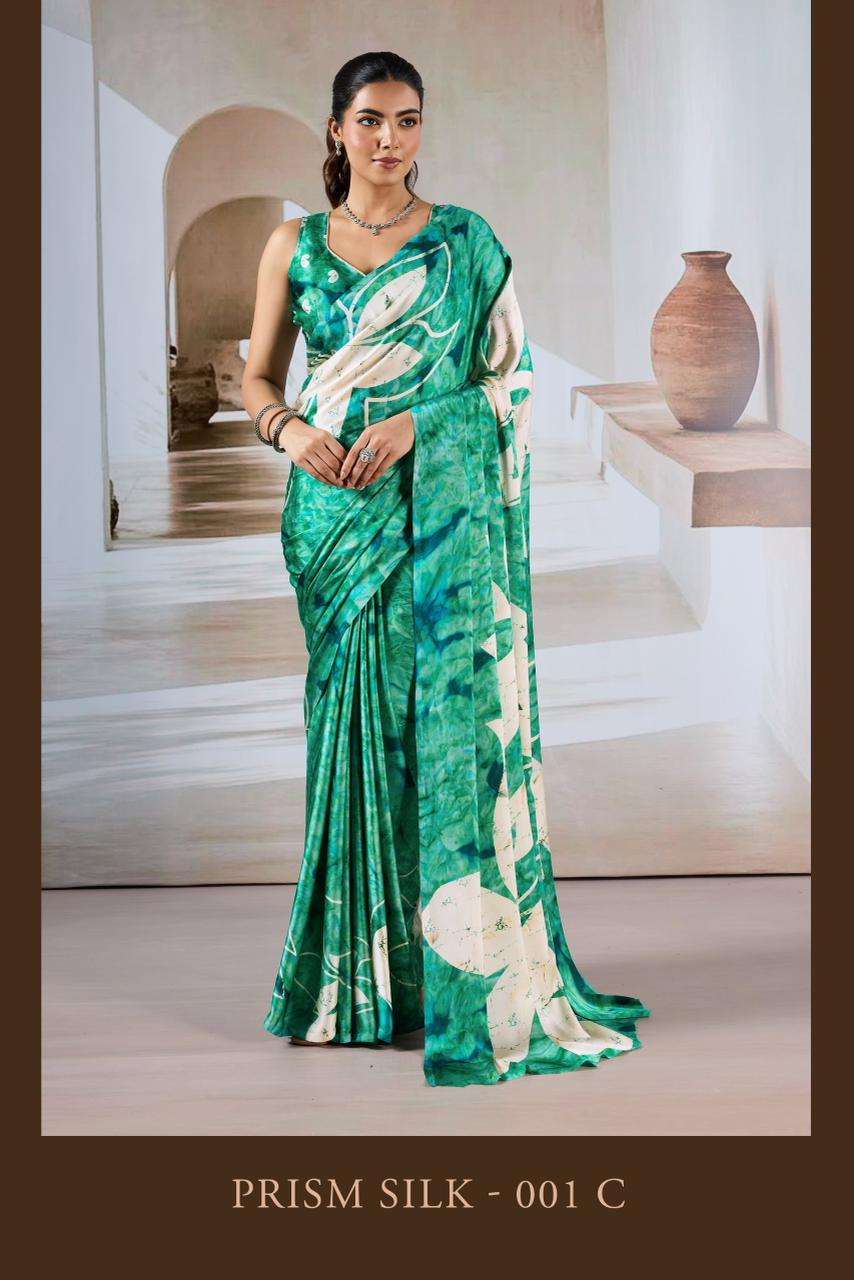 RAJTEX PRISM SILK Modal Satin Sarees