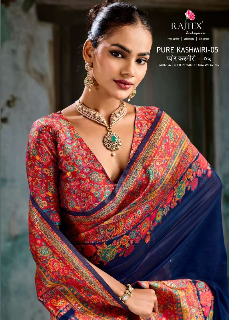 Rajtex Pure Kashmiri Vol 5 Modal Pashmina Saree