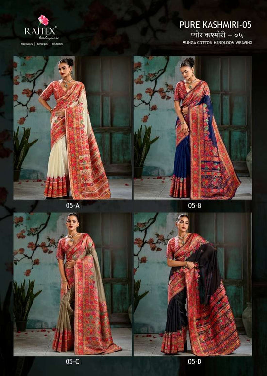 Rajtex Pure Kashmiri Vol 5 Modal Pashmina Saree