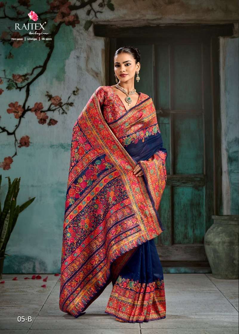 Rajtex Pure Kashmiri Vol 5 Modal Pashmina Saree