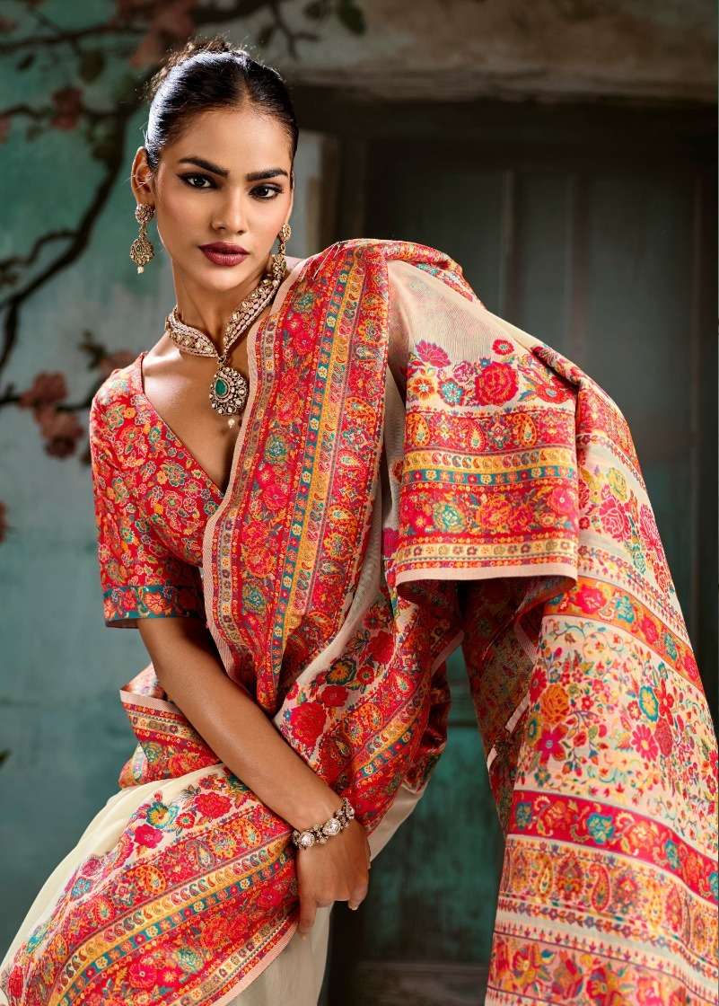Rajtex Pure Kashmiri Vol 5 Modal Pashmina Saree
