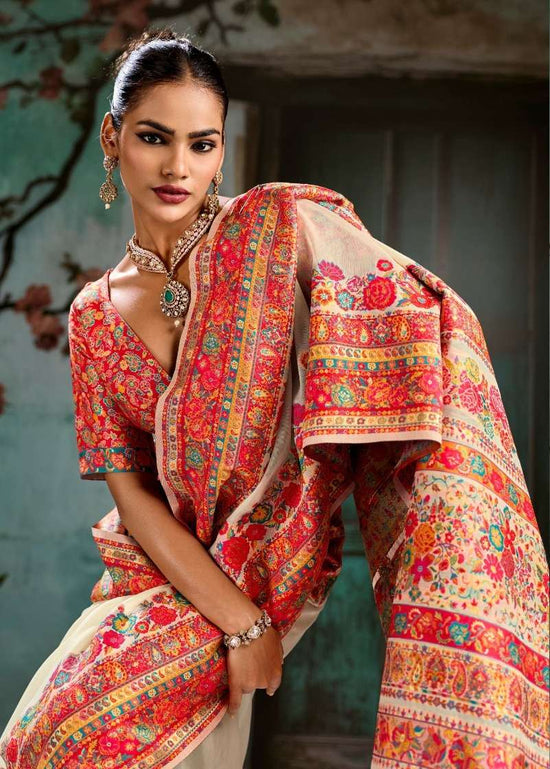 Rajtex Pure Kashmiri Vol 5 Modal Pashmina Saree