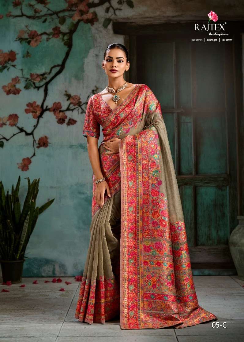 Rajtex Pure Kashmiri Vol 5 Modal Pashmina Saree