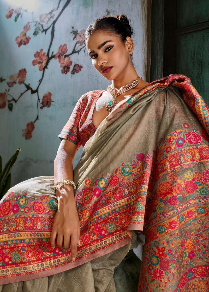 Rajtex Pure Kashmiri Vol 5 Modal Pashmina Saree