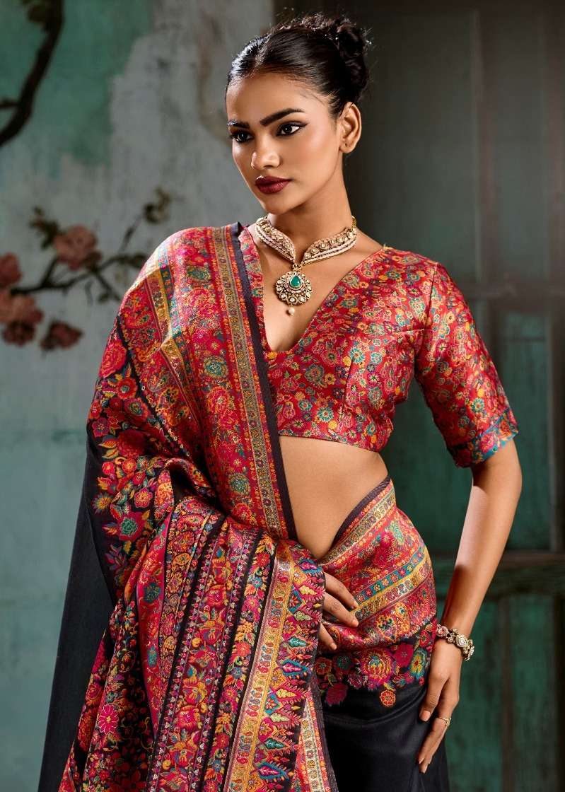 Rajtex Pure Kashmiri Vol 5 Modal Pashmina Saree