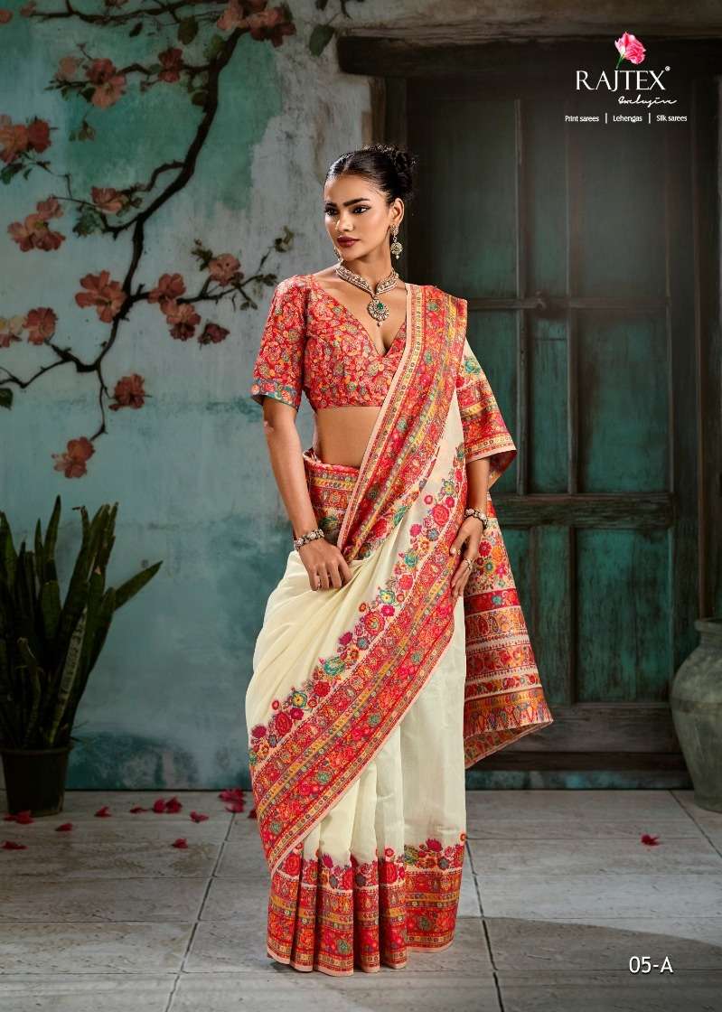 Rajtex Pure Kashmiri Vol 5 Modal Pashmina Saree