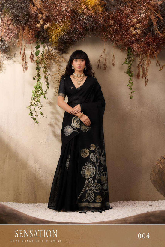 RAJTEX SENSATION Pure Silk Embroidery Saree