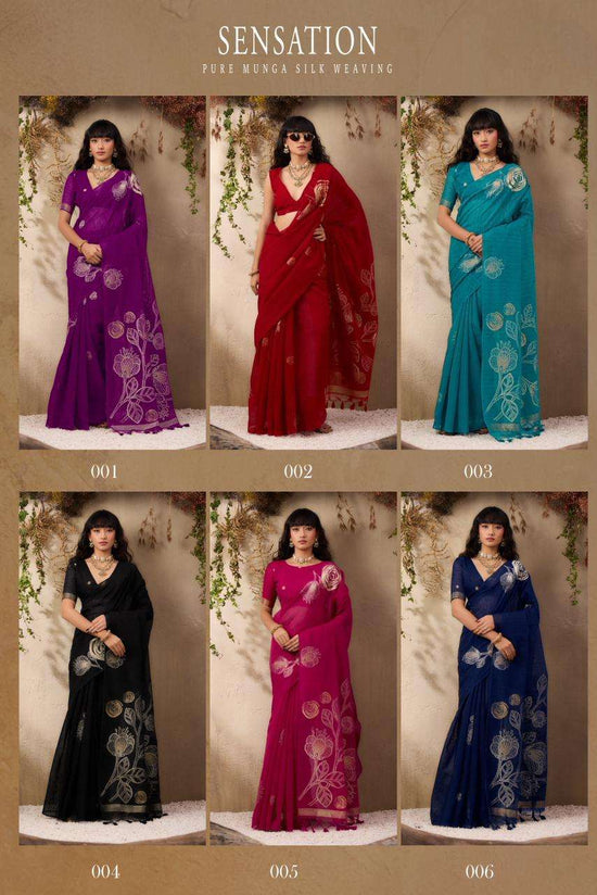 RAJTEX SENSATION Pure Silk Embroidery Saree