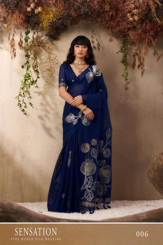 RAJTEX SENSATION Pure Silk Embroidery Saree